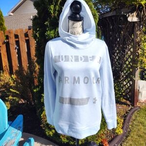 💥 3/$20 Under Armour Small Light Blue Speckled Hoodie Sweatshirt!